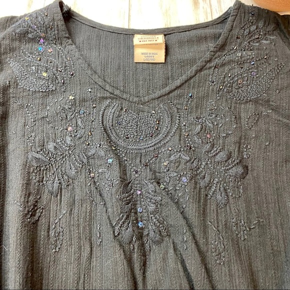 Faded Glory Black Embellished TShirt - Picture 12 of 16